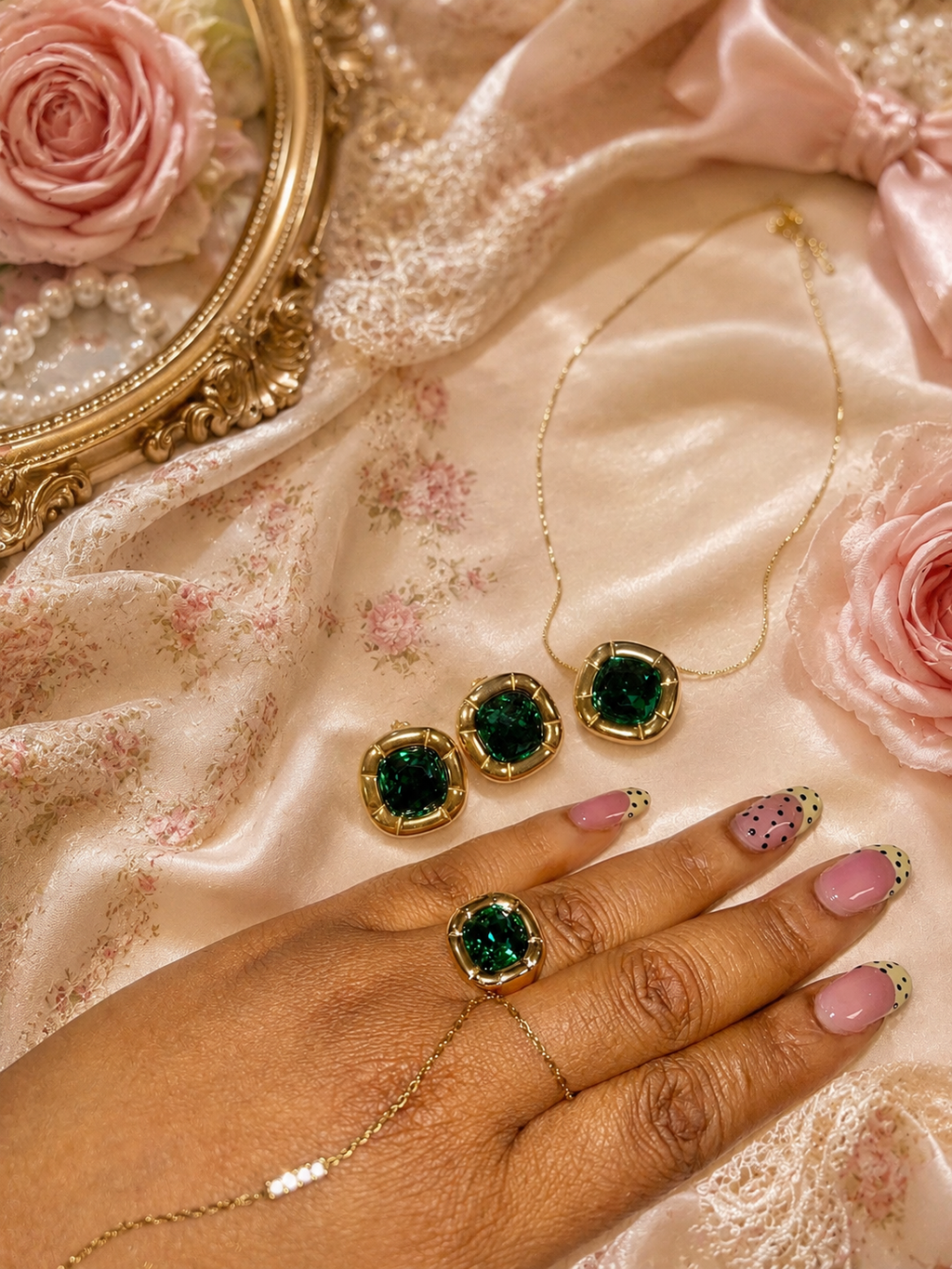 Vintage Emerald Set