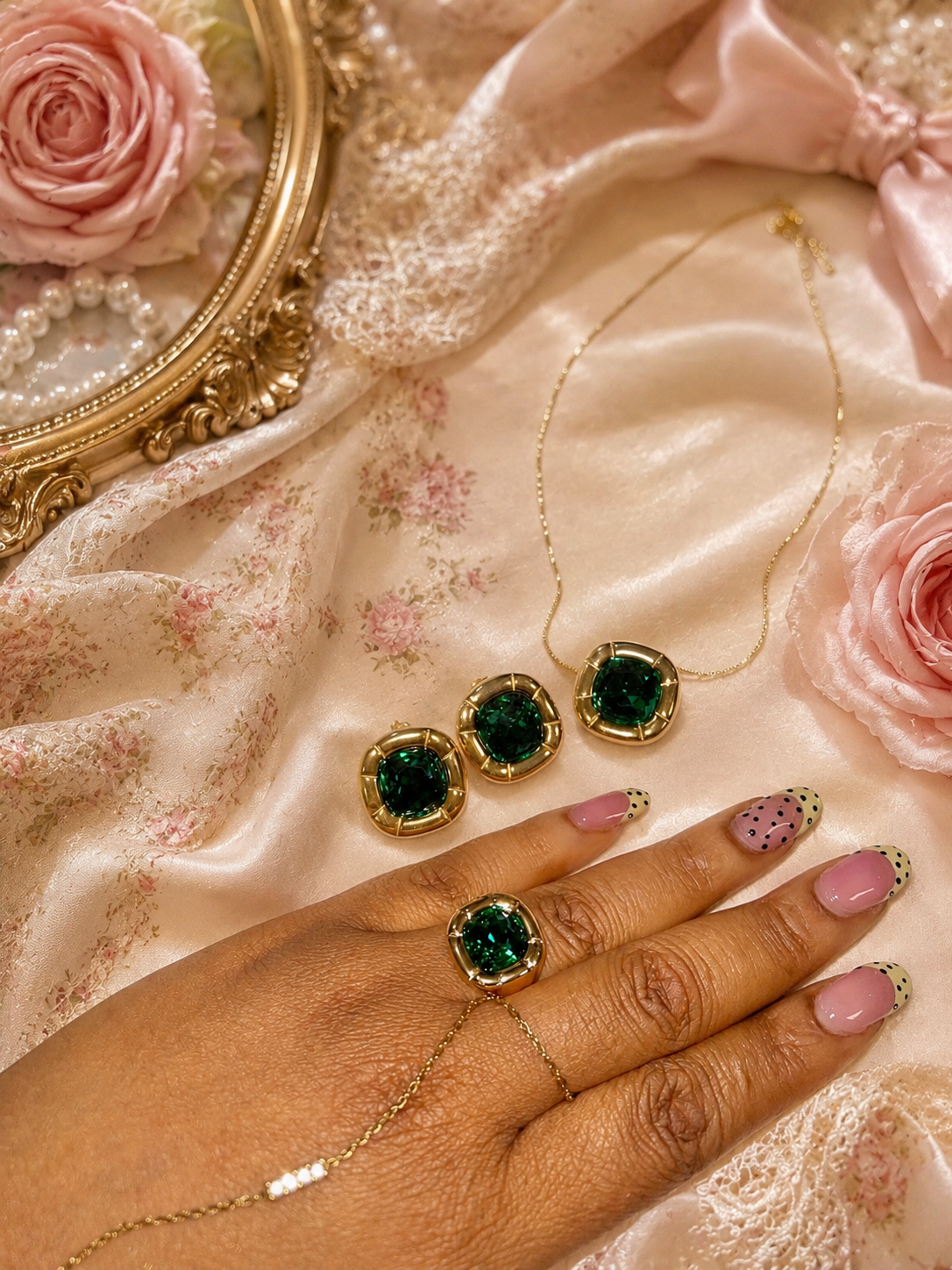 Vintage Emerald Set