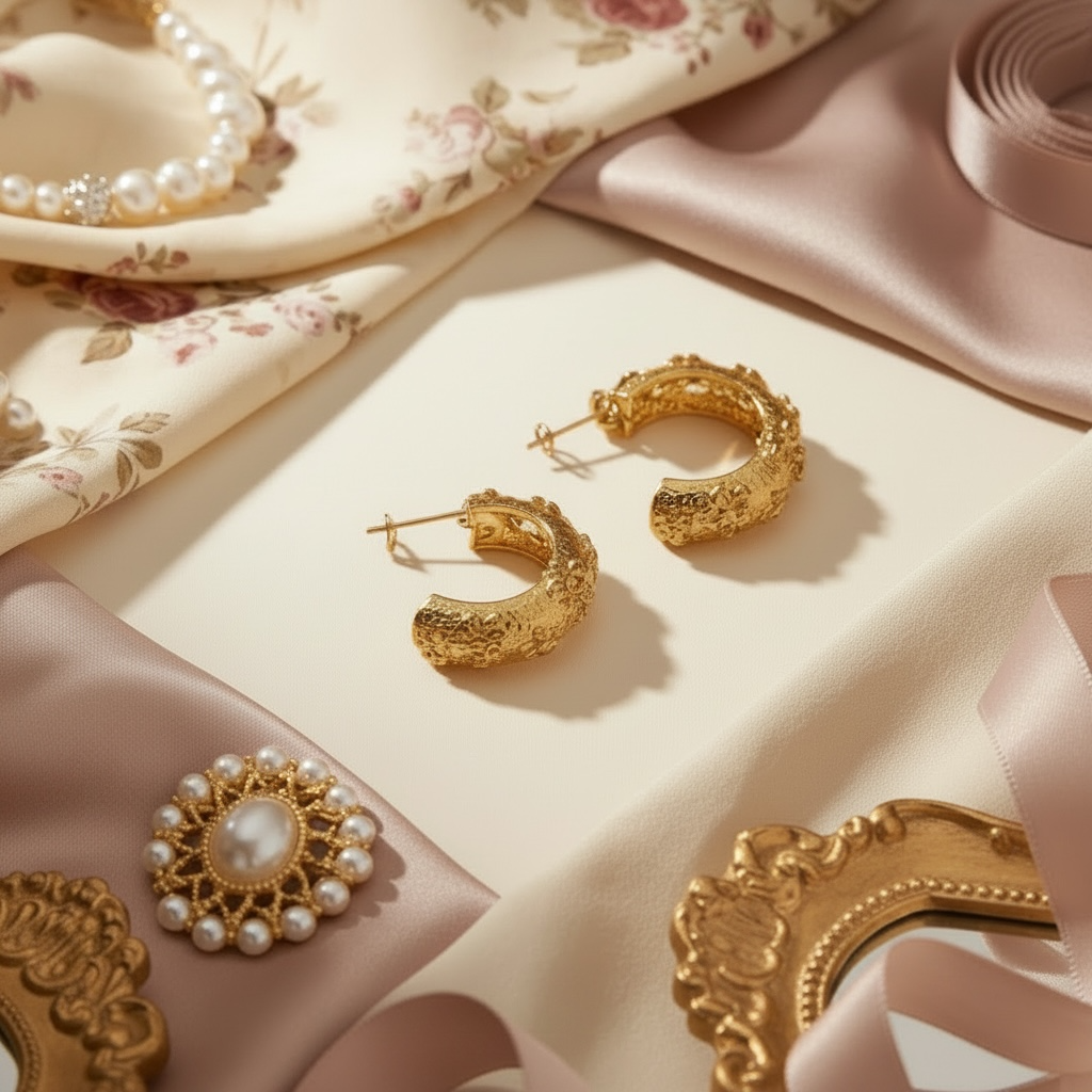 Mimi Signature Gold Hoops