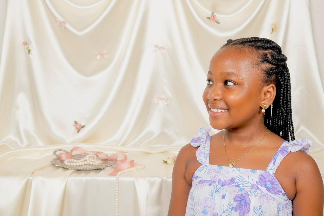 The Bintu Pearl Bow Set