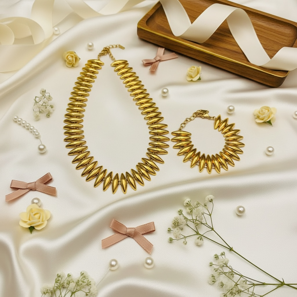 Luna Charm 2 piece necklace set