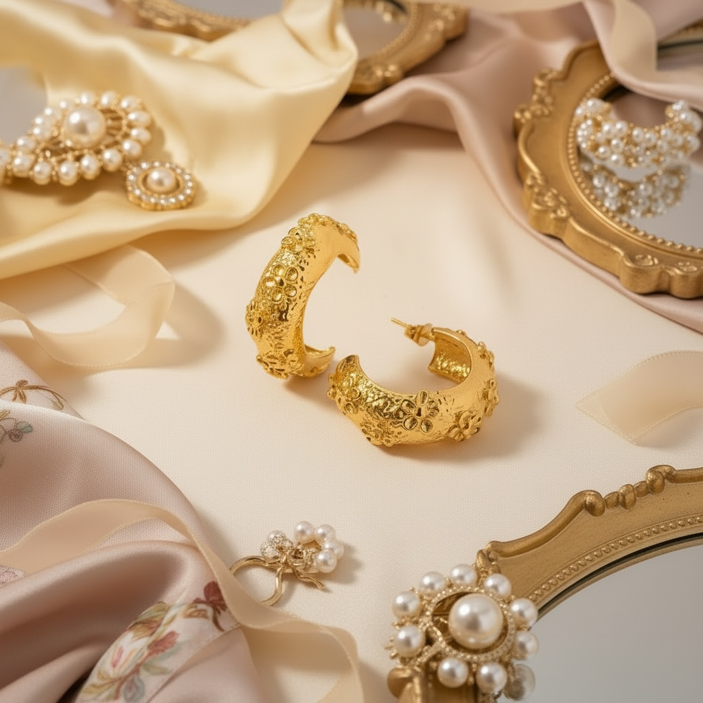 Mimi Signature Gold Hoops