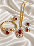 The Ruby Set | Ruby Crystal Jewelry Set for Women — Crystal