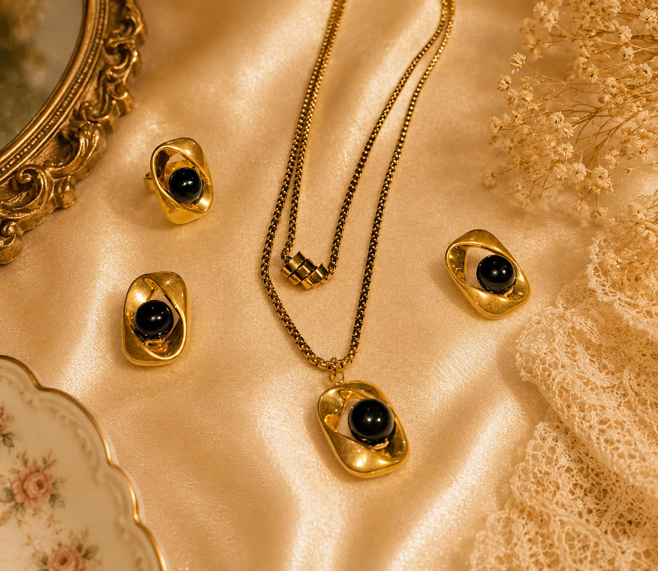 Midnight charm set