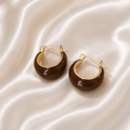 The Mocha Luxe Hoops