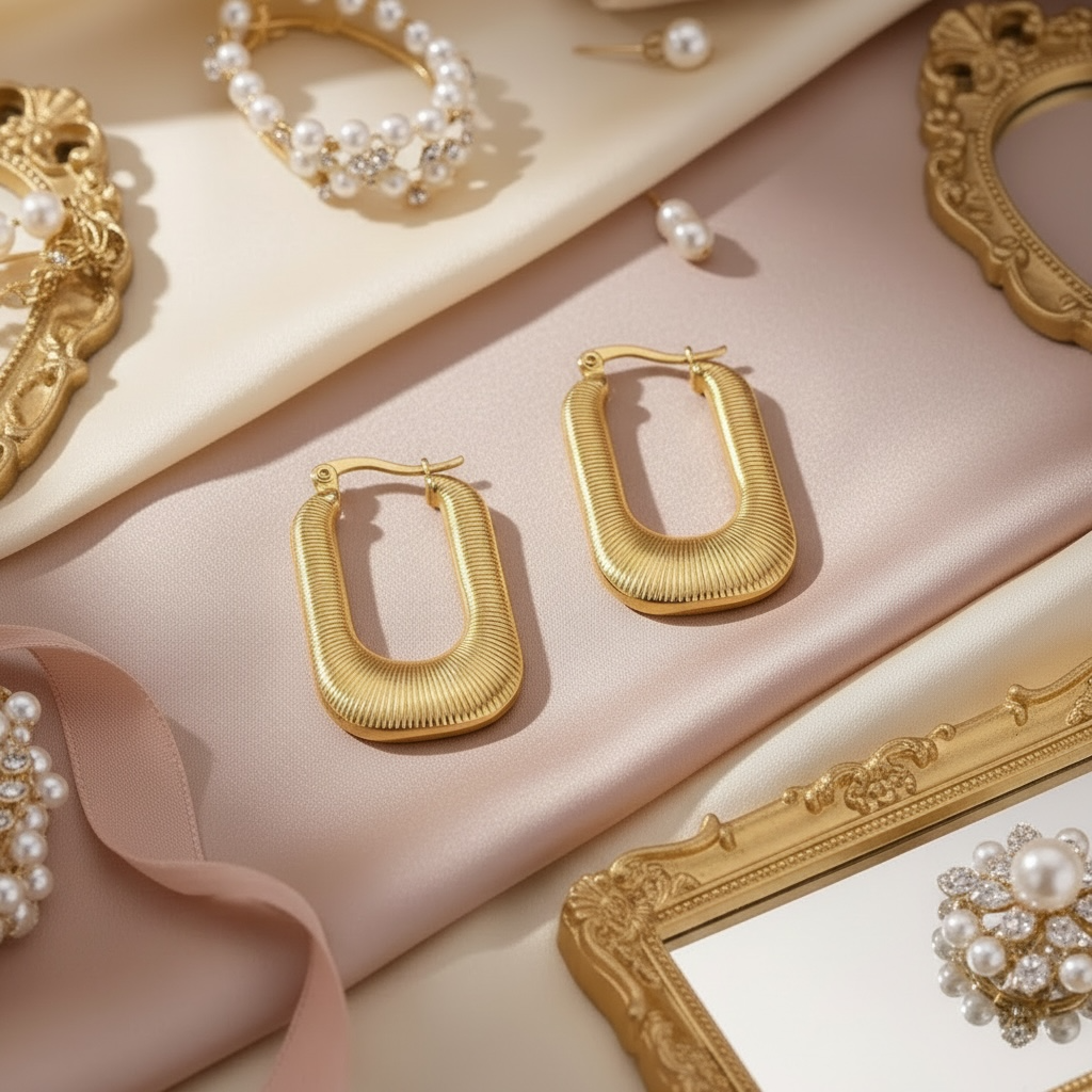 The SB Signature Gold Hoops