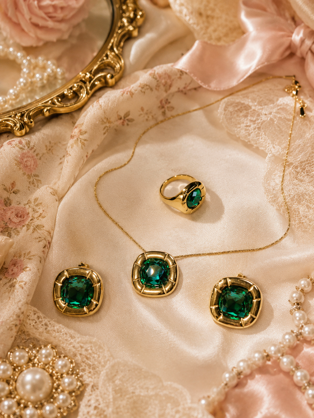 Vintage Emerald Set