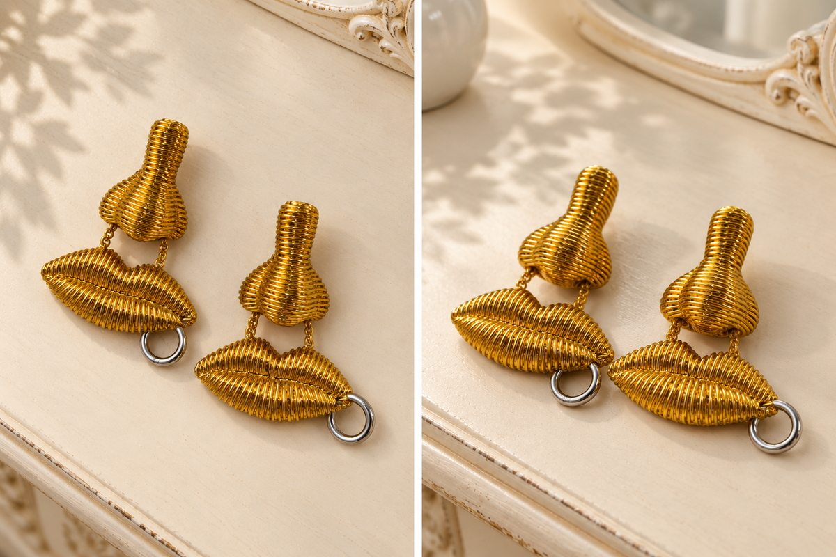 The Bisou Earring | Gold Kiss Earrings for Women — Gift for Her