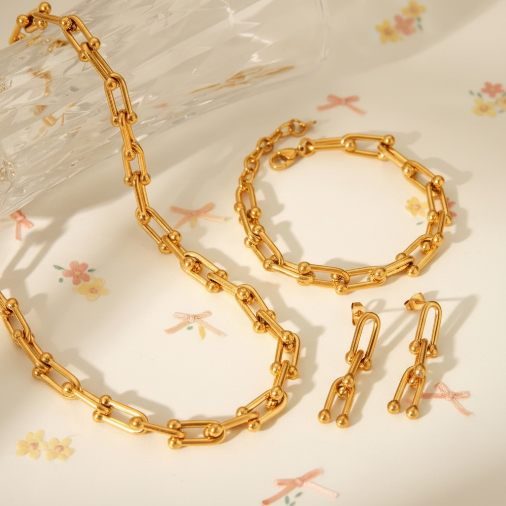 Luna Charm 3-piece necklace Set