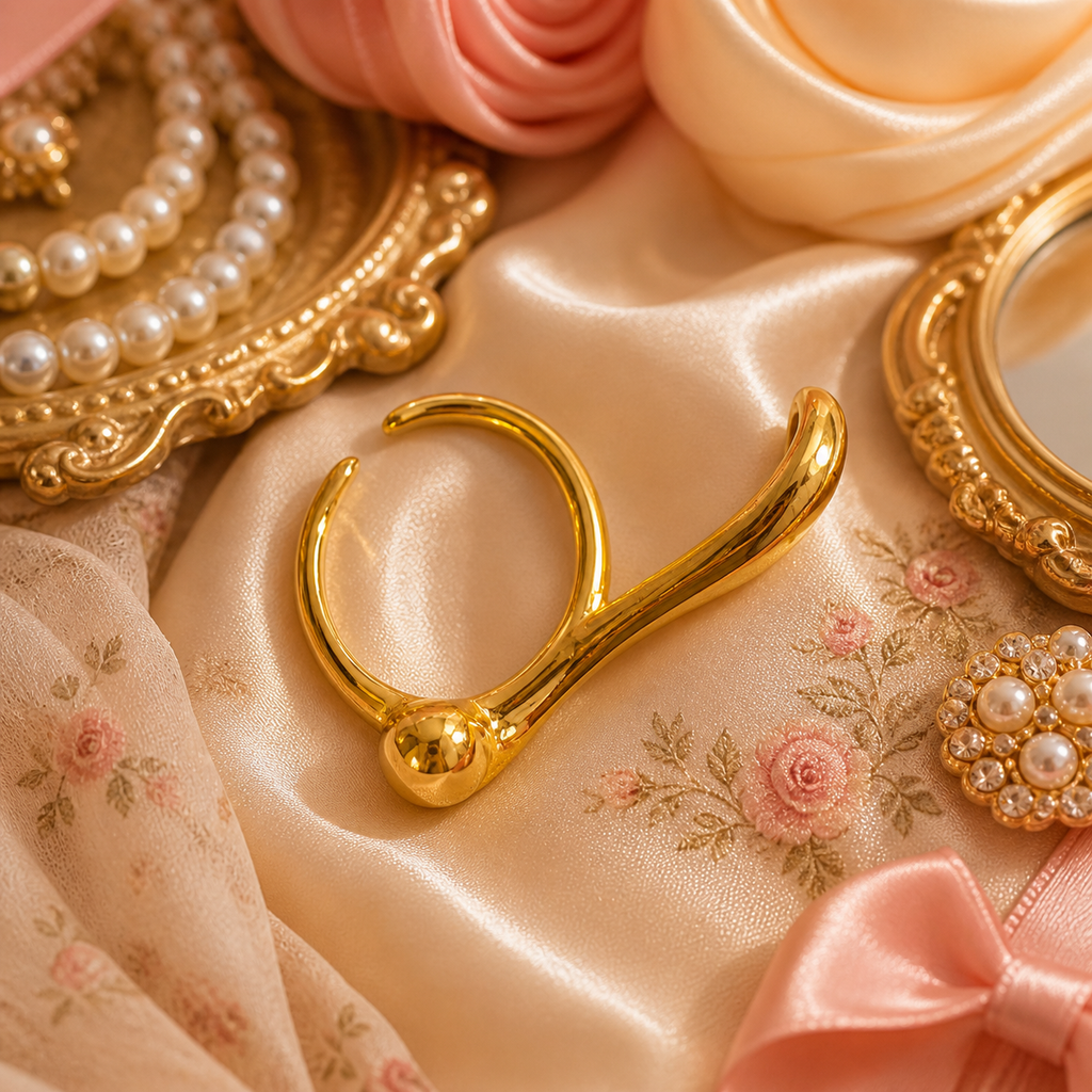Golden Flow Ring
