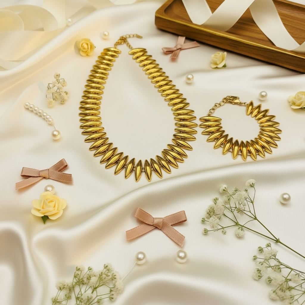Luna Charm 2 piece necklace set