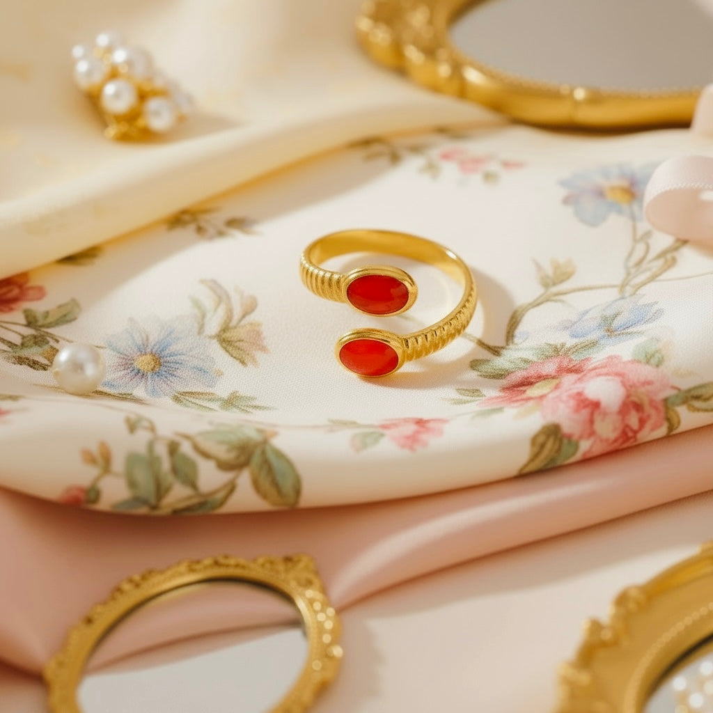 Small Mimi Vintage Frame rings