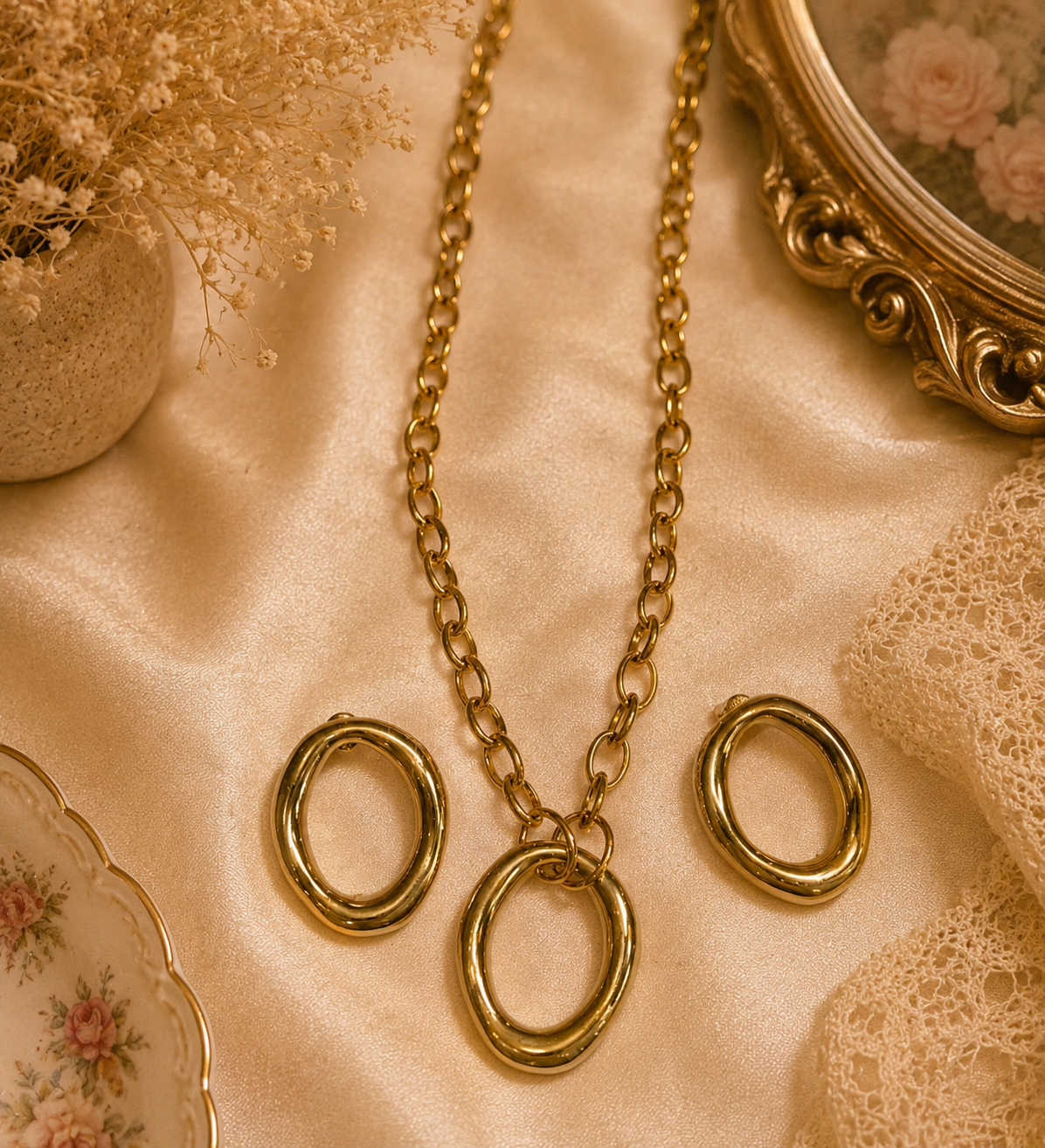 Vintage Oval Luxe Set