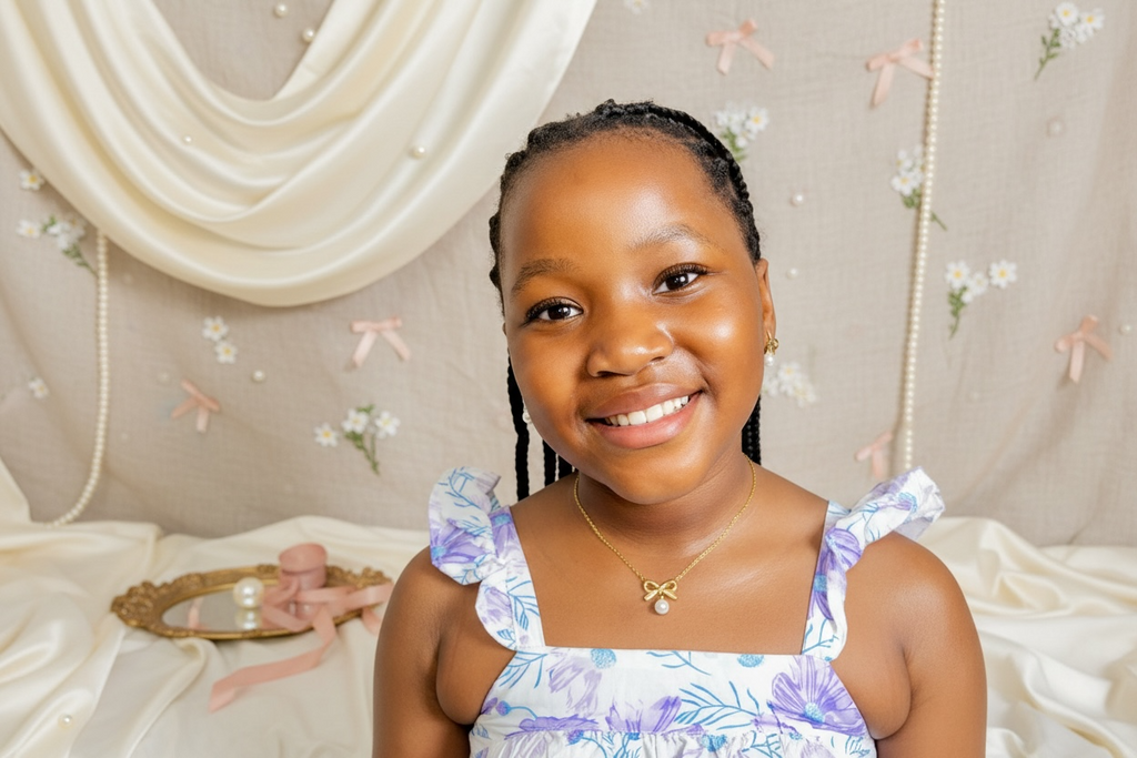 The Bintu Pearl Bow Set