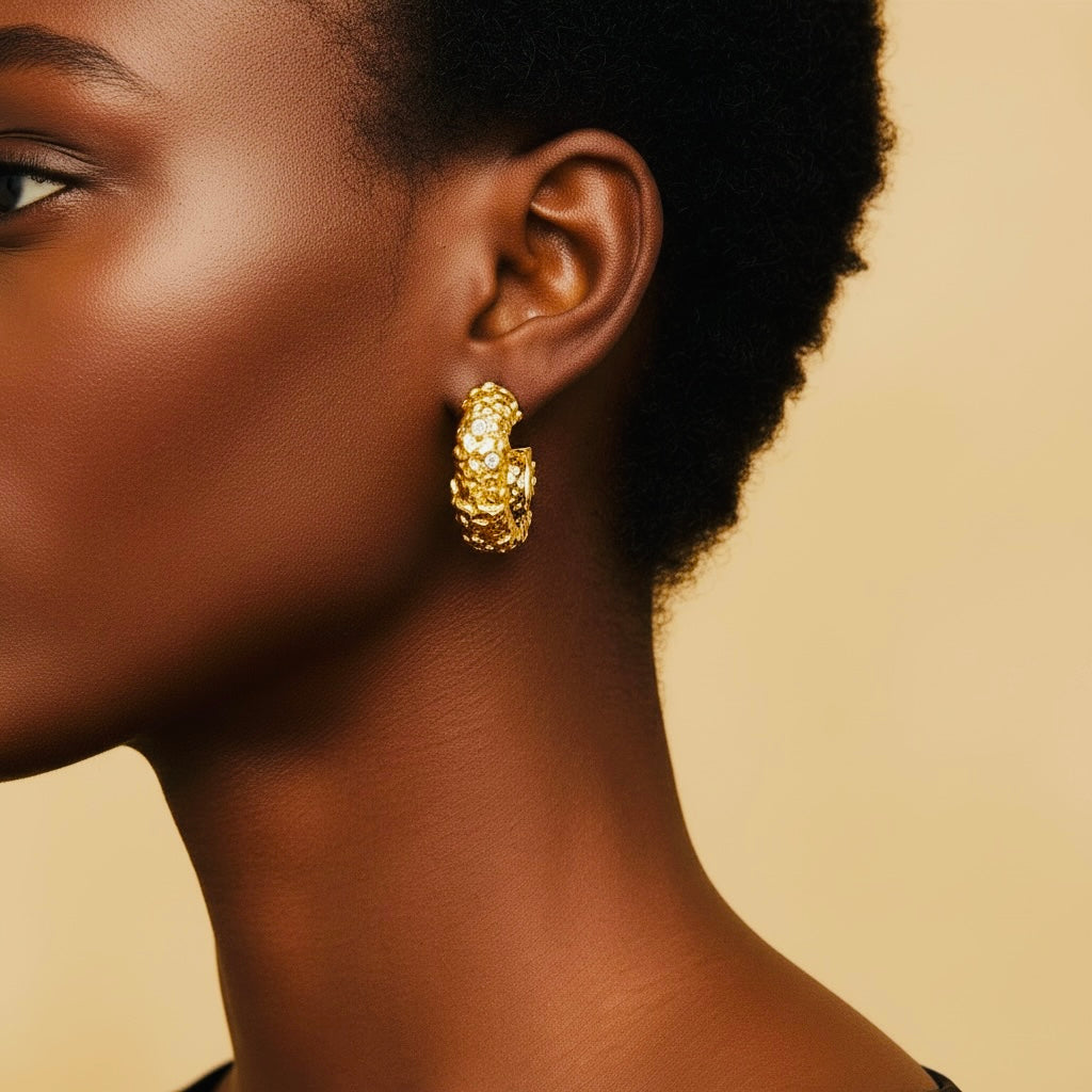 Mimi Signature Gold Hoops