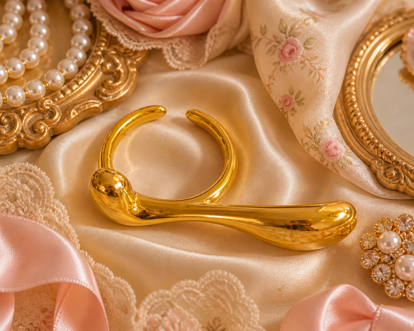 Golden Flow Ring