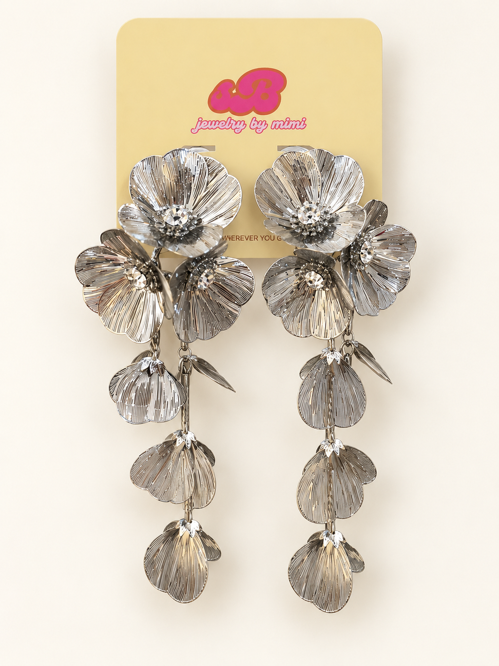 The Fleur Earrings | Crystal Flower Earrings for Women — Crystal