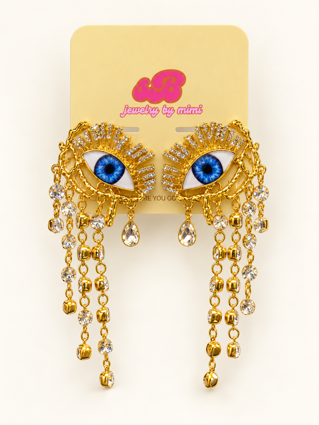 The Amara Eye Earrings | Crystal Evil Eye Earrings for Women — Crystal