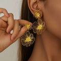 Golden Bloom Earring
