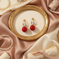 Mimi Rouge Drop Earrings