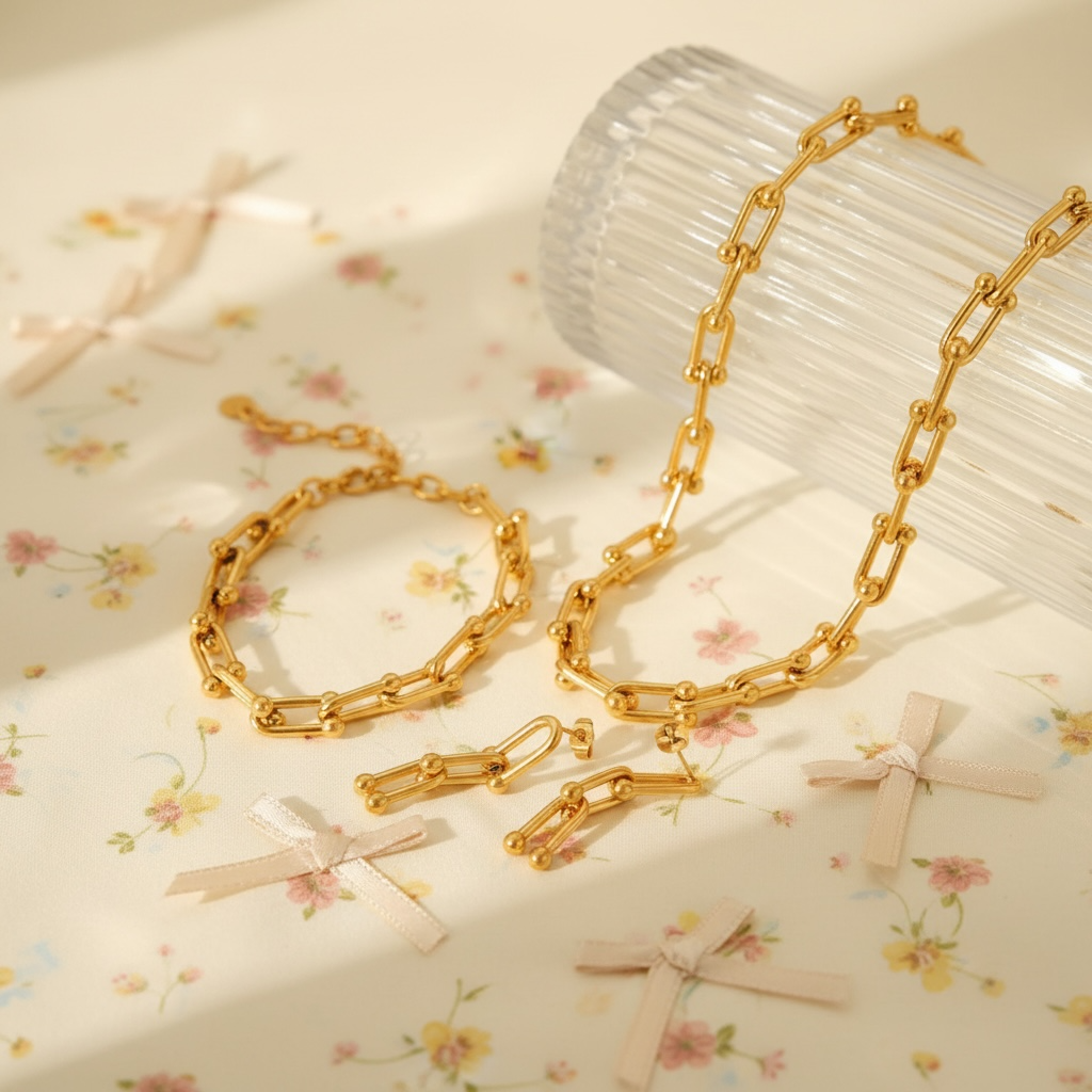 Luna Charm 3-piece necklace Set
